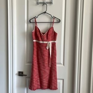 Sandra Angelozzi, tweed red and beige dress Size 0 | Eur 32